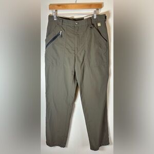 Tilley Pants Mens 32X31 Green Nylon Different Drummer Walking Outdoor Vintage